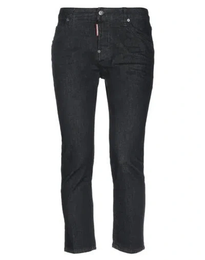 Dsquared2 Woman Denim Pants Black Size 4 Cotton, Elastomultiester, Elastane