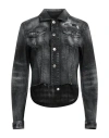 Dsquared2 Distressed-effect Denim Jacket In Black