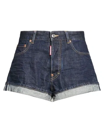 Dsquared2 Woman Denim Shorts Blue Size 2 Cotton