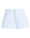 Dsquared2 Woman Denim Shorts White Size 0 Cotton, Elastane