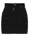 Dsquared2 Denim Skirts In Black