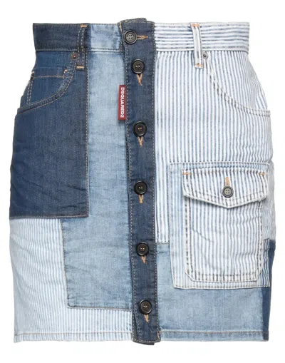 Dsquared2 Denim Skirts In Blue