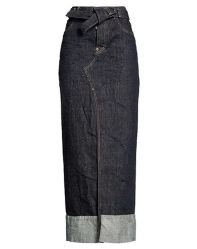 Dsquared2 Woman Denim Skirt Blue Size 8 Cotton