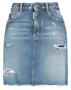 Dsquared2 Denim Skirts In Blue