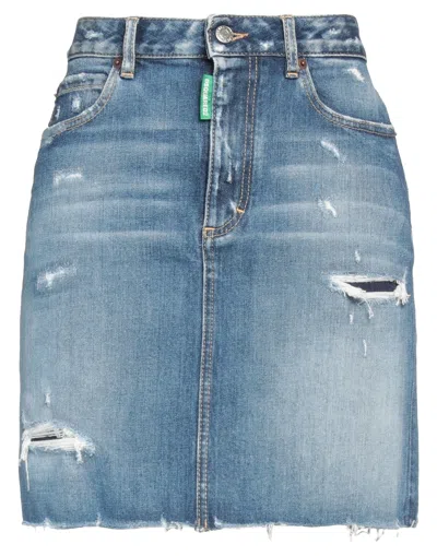 Dsquared2 Denim Skirts In Blue