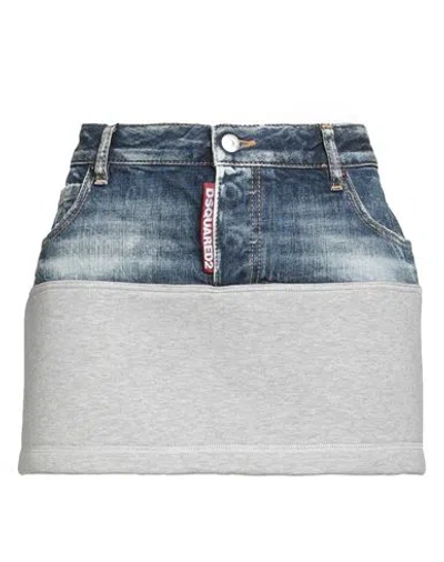 Dsquared2 Woman Denim Skirt Blue Size M Cotton