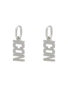 Dsquared2 Woman Earrings Silver Size - Tin Alloy, Brass In Silver
