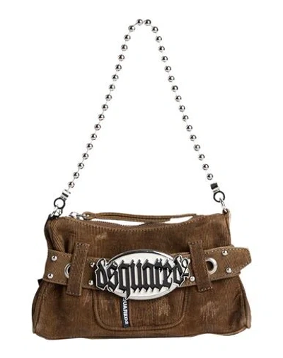 Dsquared2 Woman Handbag Brown Size - Cotton