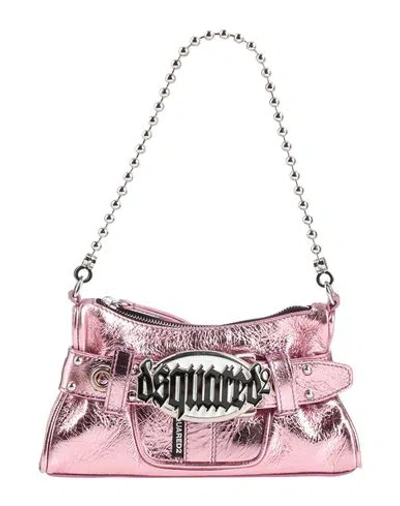 Dsquared2 Woman Handbag Pink Size - Leather