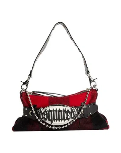 Dsquared2 Woman Handbag Red Size - Textile Fibers