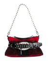 Dsquared2 Woman Handbag Red Size - Wool, Leather In Red