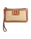 Dsquared2 Woman Handbag Tan Size - Leather, Textile Fibers In Brown