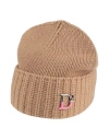Dsquared2 Woman Hat Beige Size Onesize Wool, Viscose, Polyamide, Cashmere