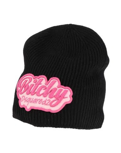 Dsquared2 Woman Hat Black Size Onesize Wool
