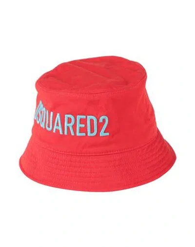 Dsquared2 Woman Hat Red Size S Cotton