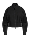 Dsquared2 Woman Jacket Black Size 10 Cotton, Elastane, Polyester In Black