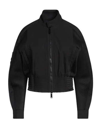 Dsquared2 Woman Jacket Black Size 10 Cotton, Elastane, Polyester