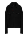 Dsquared2 Woman Jacket Black Size 10 Virgin Wool, Polyamide In Black