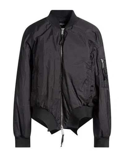 Dsquared2 Woman Jacket Black Size 2 Polyamide, Polyurethane