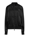 Dsquared2 Woman Jacket Black Size 4 Polyester In Black