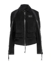 Dsquared2 Woman Jacket Black Size 6 Cotton, Elastane In Black