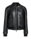 Dsquared2 Woman Jacket Black Size 6 Polyester, Viscose In Black