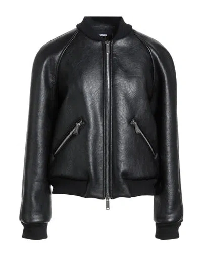 Dsquared2 Woman Jacket Black Size 6 Polyester, Viscose