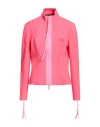 Dsquared2 Woman Jacket Coral Size 6 Polyester, Polyurethane In Red