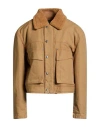 Dsquared2 Woman Jacket Khaki Size 6 Acrylic, Polyester In Brown