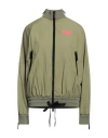 Dsquared2 Woman Jacket Military Green Size 2 Cotton, Polyester