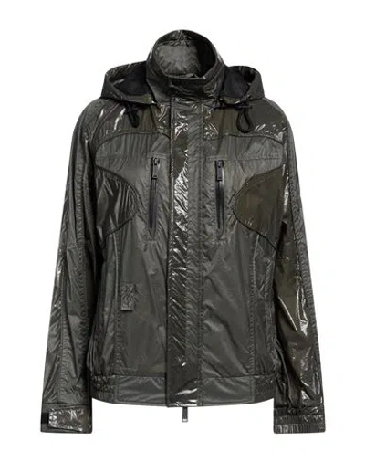 Dsquared2 Woman Jacket Military Green Size 2 Polyamide