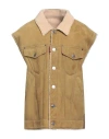 Dsquared2 Woman Jacket Mustard Size 2 Shearling In Yellow