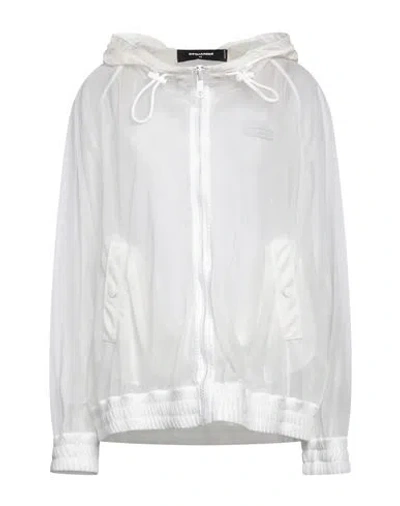 Dsquared2 Woman Jacket Off White Size 6 Polyamide