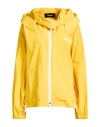 Dsquared2 Woman Jacket Yellow Size 4 Cotton, Elastane