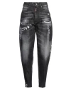 Dsquared2 Woman Jeans Black Size 10 Cotton, Elastane In Black