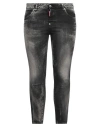 Dsquared2 Woman Jeans Black Size 10 Cotton, Elastane In Black
