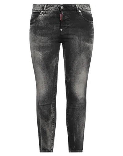 Dsquared2 Woman Jeans Black Size 10 Cotton, Elastane