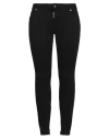 Dsquared2 Woman Jeans Black Size 0 Cotton, Elastomultiester, Elastane