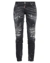 Dsquared2 Denim Cropped In Black