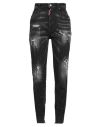 Dsquared2 Woman Jeans Black Size 10 Cotton, Lyocell, Elastomultiester, Elastane In Black