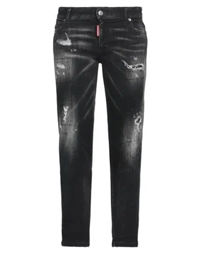 Dsquared2 Woman Jeans Black Size 6 Cotton, Lyocell, Elastomultiester, Elastane