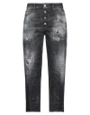 Dsquared2 Woman Jeans Black Size 2 Cotton, Elastane In Black