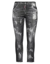 Dsquared2 Woman Jeans Black Size 10 Cotton, Elastane In Black
