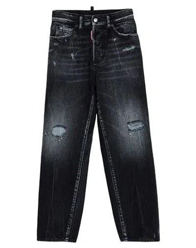DSQUARED2 DSQUARED2 WOMAN JEANS BLACK SIZE 6 COTTON