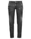 Dsquared2 Splatter-detailed Cropped Jeans In Black
