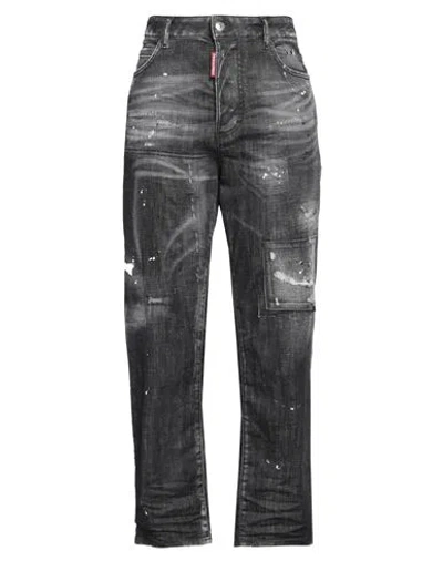 Dsquared2 Woman Jeans Black Size 10 Cotton, Elastane