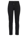 Dsquared2 Woman Jeans Black Size 6 Cotton, Elastane, Cow Leather