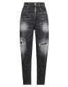Dsquared2 Distressed Straight-leg Jeans In Black
