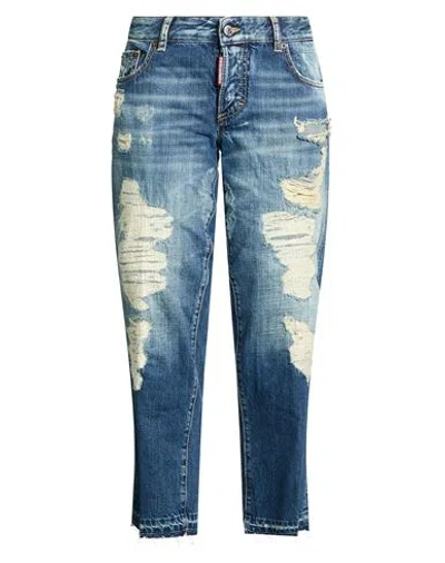 Dsquared2 Woman Jeans Blue Size 0 Cotton