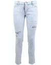 Dsquared2 Cool Girl Cropped Jeans In Blue